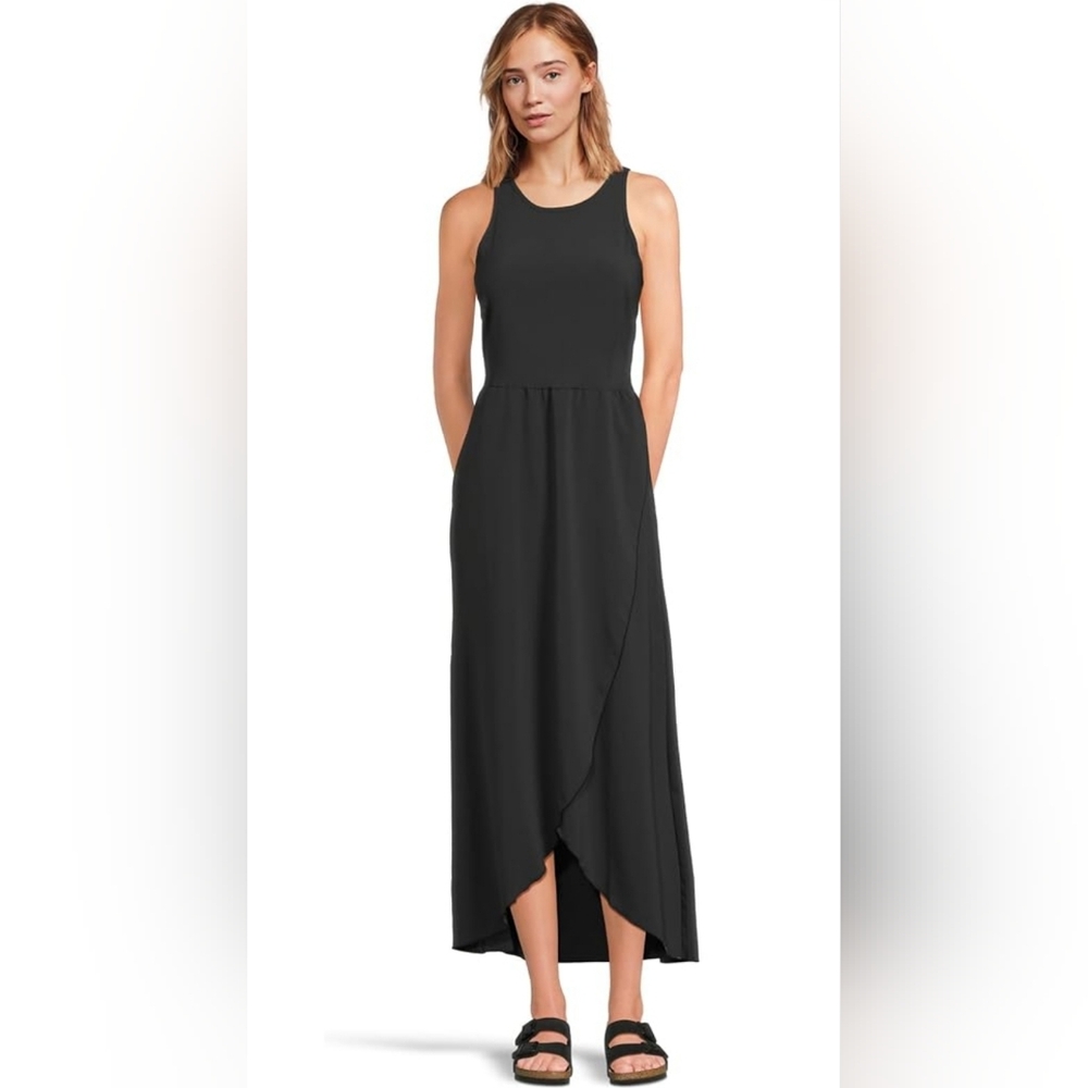 NWT Isabella Active Wear Womens Flowy Petal Hem Tank Dress 3XL Grey